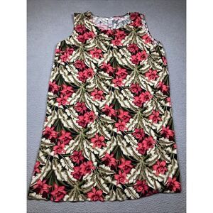 Dr Dress Women's Plus 34WP Pink Dark Floral Tropical‎ Flowy Rayon Beach Vacation